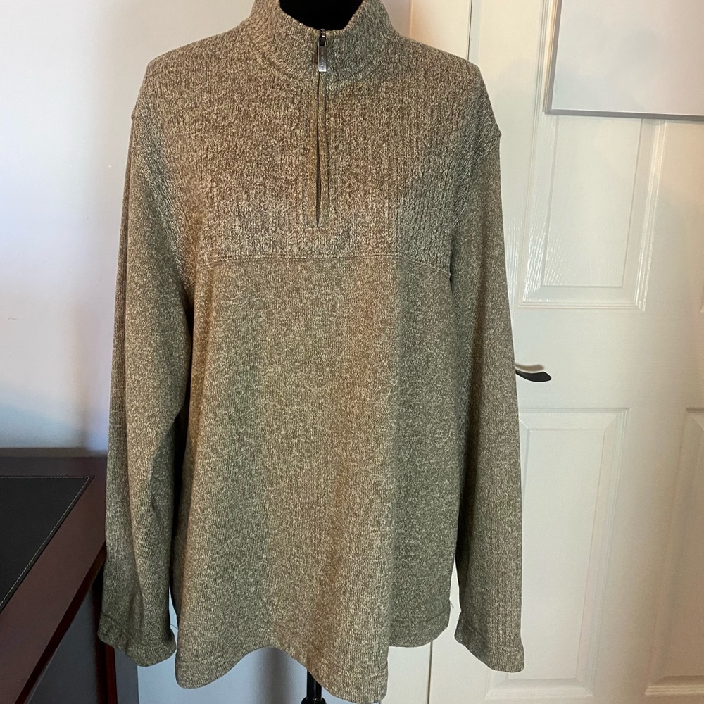 Van Heusen Flex Long Sleeve Zip-neck Pullover